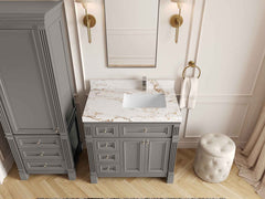 Paris 36 in. W x 22 in. D Right Offset Sink Bathroom Vanity - photo 6