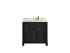 Paris 36 in. W x 22 in. D Right Offset Sink Bathroom Vanity - photo 1