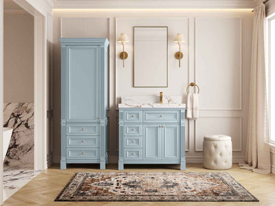 Paris 36 in. W x 22 in. D Right Offset Sink Bathroom Vanity - Willow Bath and Vanity