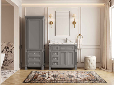 Paris 36 in. W x 22 in. D Right Offset Sink Bathroom Vanity - Willow Bath and Vanity