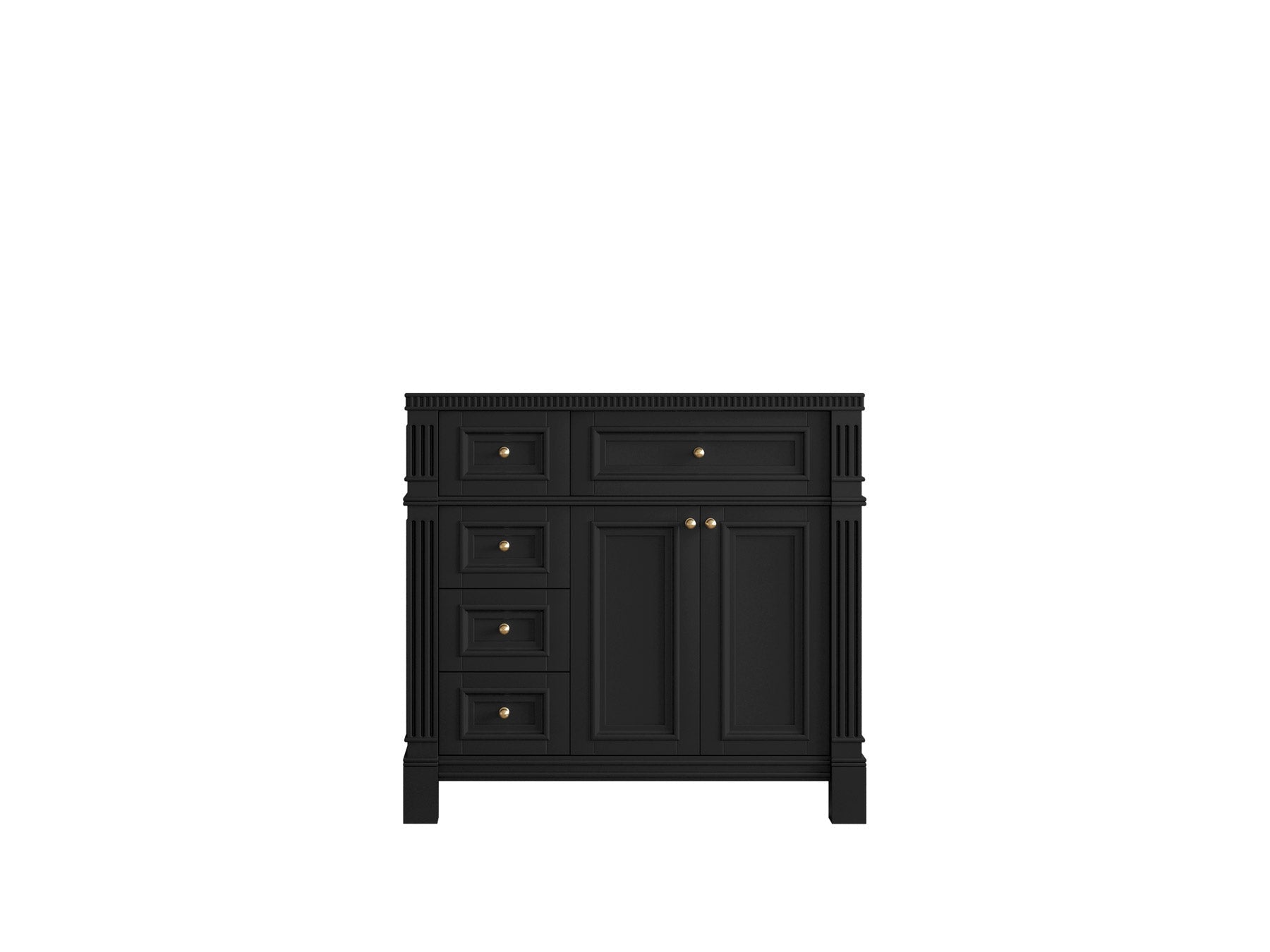 Paris 36 in. W x 22 in. D Right Offset Sink Bathroom Vanity - Willow Bath and Vanity