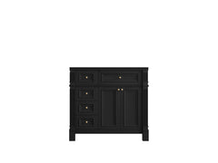Paris 36 in. W x 22 in. D Right Offset Sink Bathroom Vanity - photo 5