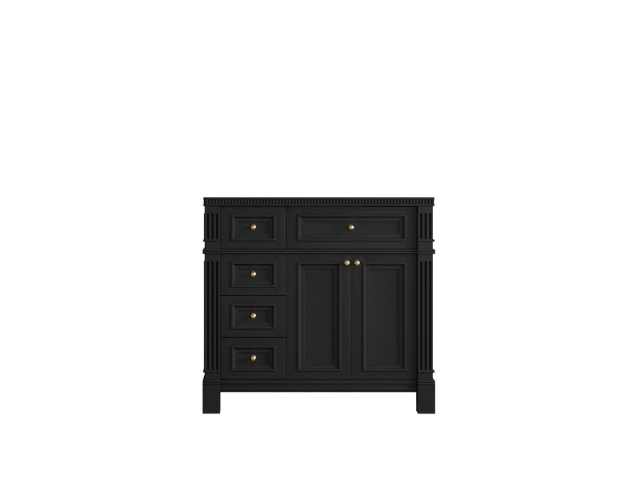 Paris 36 in. W x 22 in. D Right Offset Sink Vanity Cabinet