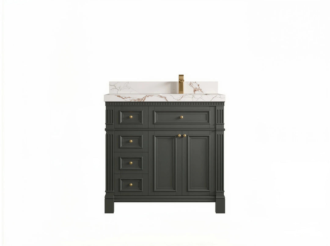30–39 Inch Painted Single Sink Bathroom Vanities - photo 8