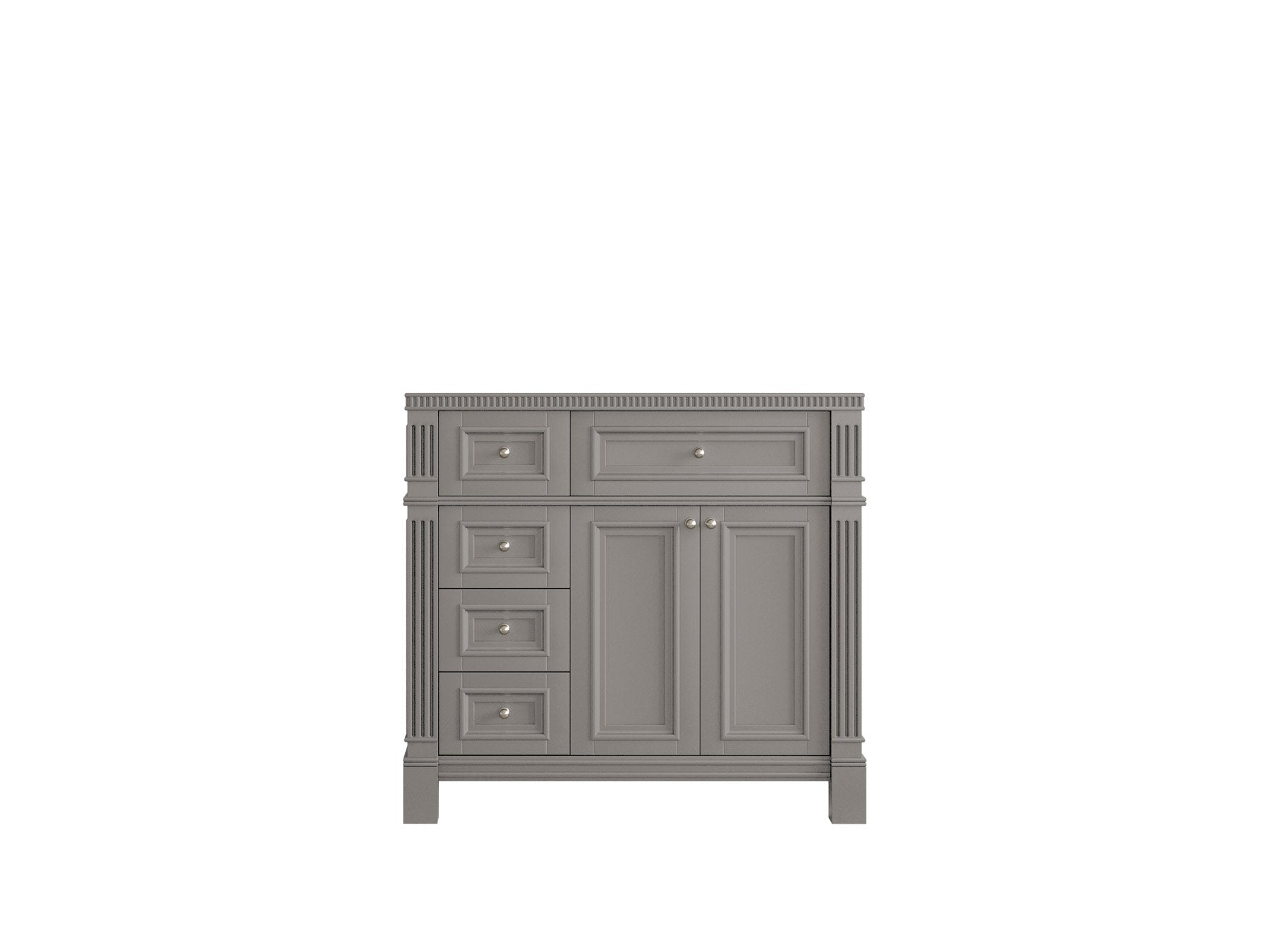 Paris 36 in. W x 22 in. D Right Offset Sink Bathroom Vanity - Willow Bath and Vanity