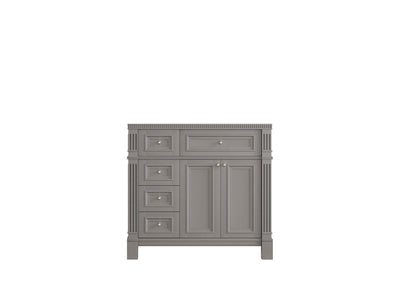 Paris 36 in. W x 22 in. D Right Offset Sink Bathroom Vanity - Willow Bath and Vanity