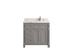 Paris 36 in. W x 22 in. D Right Offset Sink Bathroom Vanity - photo 1