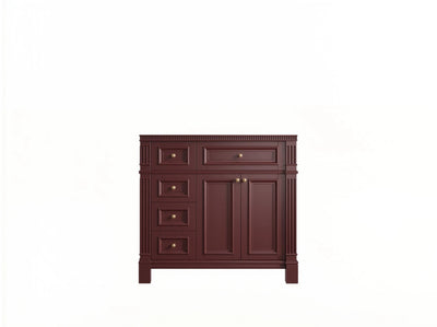 Paris 36 in. W x 22 in. D Right Offset Sink Bathroom Vanity - Willow Bath and Vanity