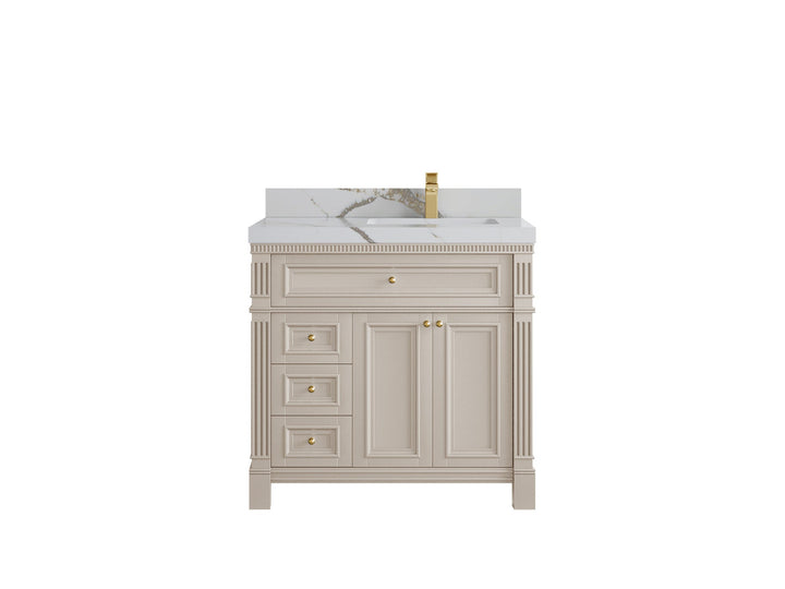 Paris 36 in. W x 22 in. D Right Offset Sink Bathroom Vanity - photo 10