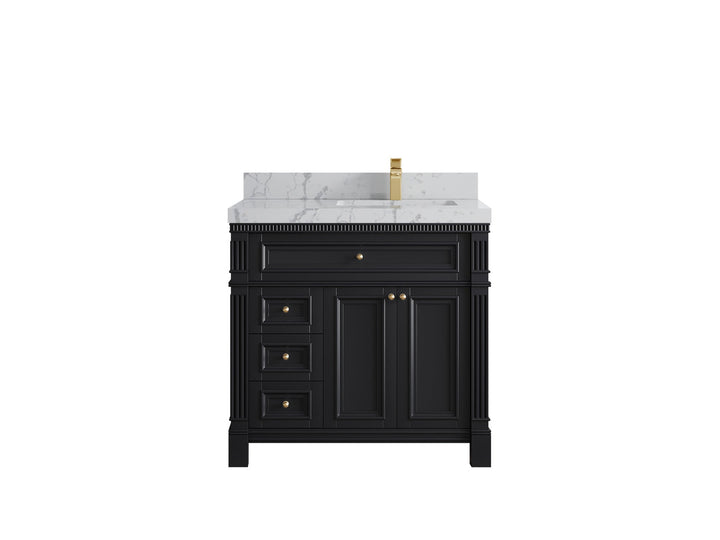 Paris 36 in. W x 22 in. D Right Offset Sink Bathroom Vanity - photo 40
