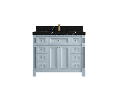 Paris 42 in. W x 22 in. D Single Sink Bathroom Vanity - Willow Bath and Vanity