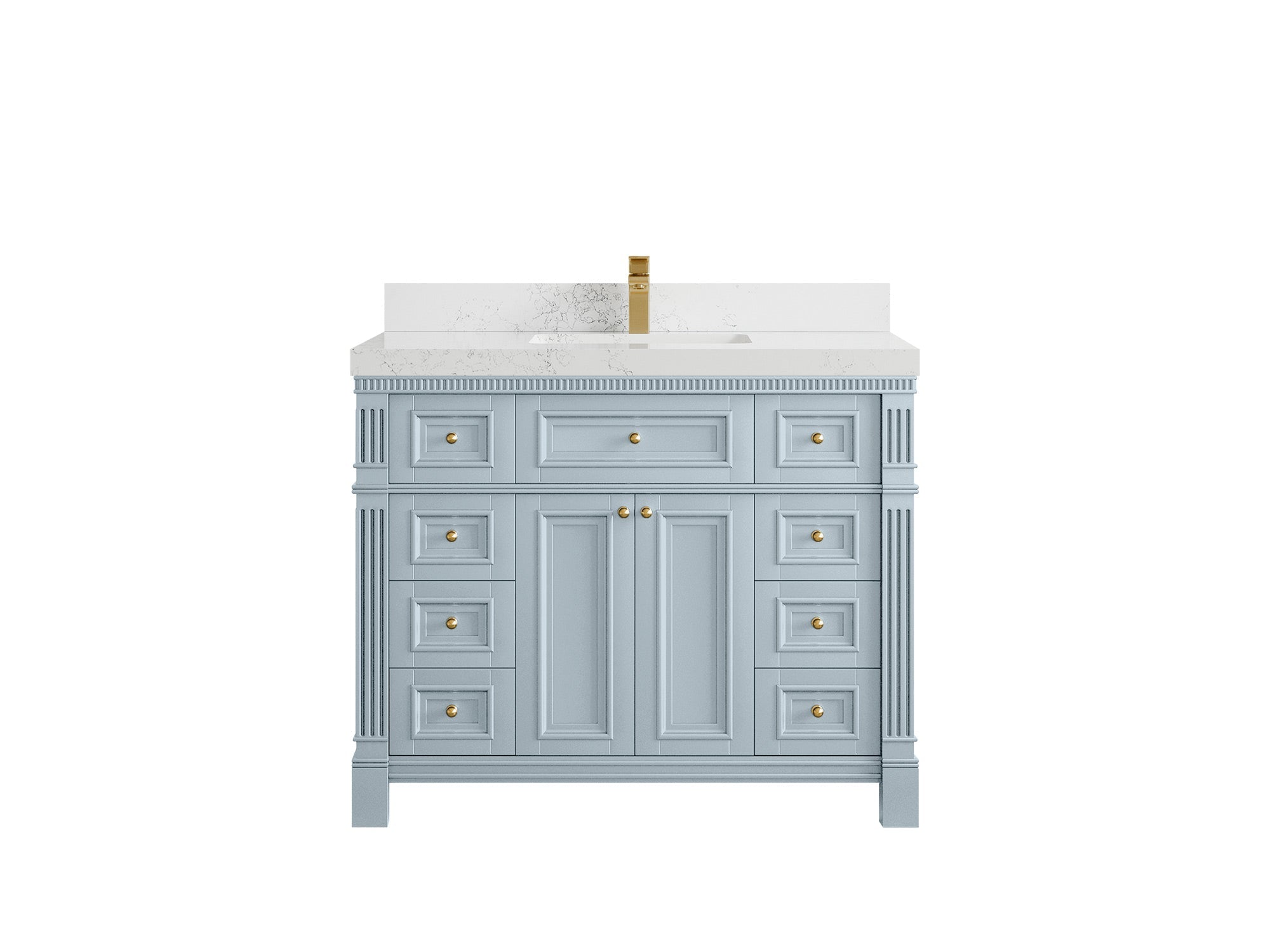 Paris 42 in. W x 22 in. D Single Sink Bathroom Vanity - Willow Bath and Vanity