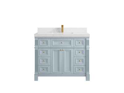 Paris 42 in. W x 22 in. D Single Sink Bathroom Vanity - Willow Bath and Vanity