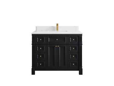 Paris 42 in. W x 22 in. D Single Sink Bathroom Vanity - Willow Bath and Vanity