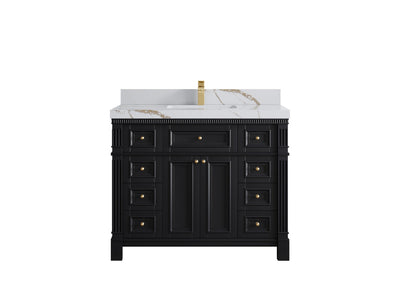 Paris 42 in. W x 22 in. D Single Sink Bathroom Vanity - Willow Bath and Vanity