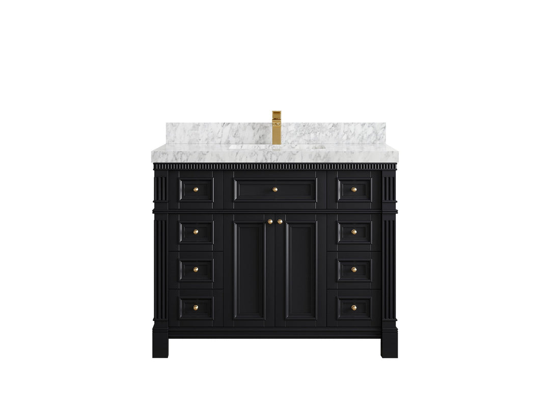 Paris 42 in. W x 22 in. D Single Sink Bathroom Vanity - Willow Bath and Vanity