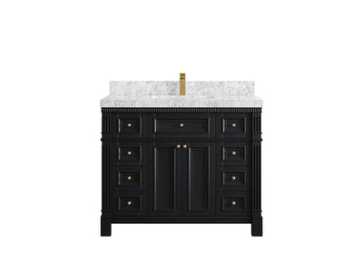 Paris 42 in. W x 22 in. D Single Sink Bathroom Vanity - Willow Bath and Vanity