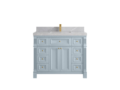 Paris 42 in. W x 22 in. D Single Sink Bathroom Vanity - Willow Bath and Vanity