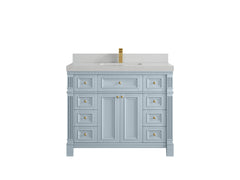 Paris 42 in. W x 22 in. D Single Sink Bathroom Vanity - photo 8