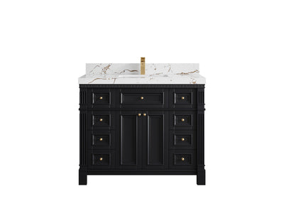Paris 42 in. W x 22 in. D Single Sink Bathroom Vanity - Willow Bath and Vanity