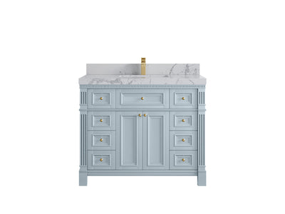 Paris 42 in. W x 22 in. D Single Sink Bathroom Vanity - Willow Bath and Vanity