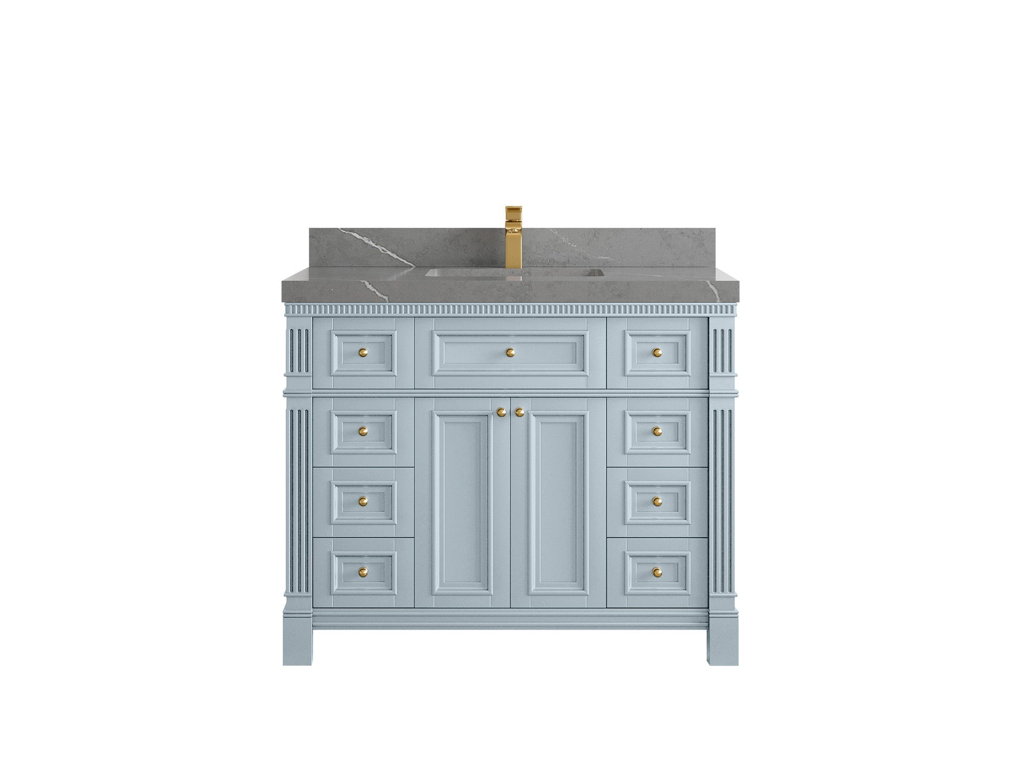 Paris 42 in. W x 22 in. D Single Sink Bathroom Vanity - Willow Bath and Vanity