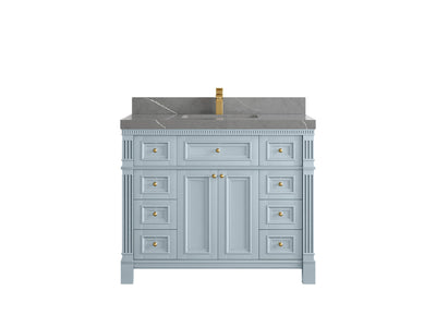 Paris 42 in. W x 22 in. D Single Sink Bathroom Vanity - Willow Bath and Vanity