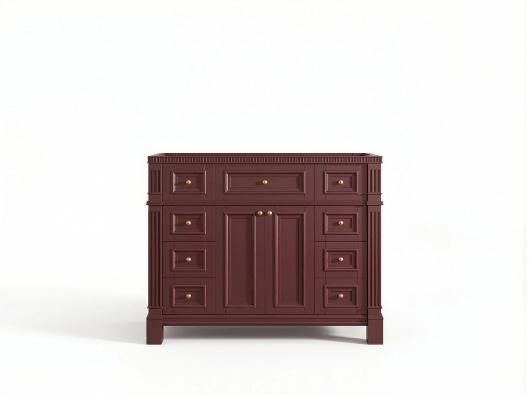 Paris 42 in. W x 22 in. D Single Sink Bathroom Vanity | 
              
                Burgundy
                
                  
             - PRS_BGD_CA_BK_42 - photo №28
