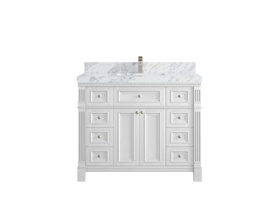 Paris 42 in. W x 22 in. D Single Sink Bathroom Vanity - Willow Bath and Vanity