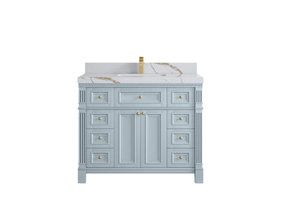 Paris 42 in. W x 22 in. D Single Sink Bathroom Vanity - Willow Bath and Vanity