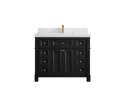 Paris 42 in. W x 22 in. D Single Sink Bathroom Vanity - Willow Bath and Vanity