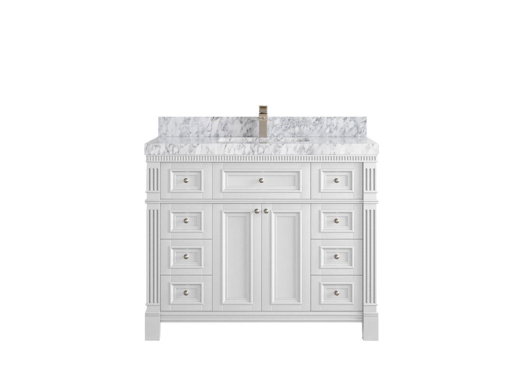 Paris 42 in. W x 22 in. D Single Sink Bathroom Vanity - Willow Bath and Vanity