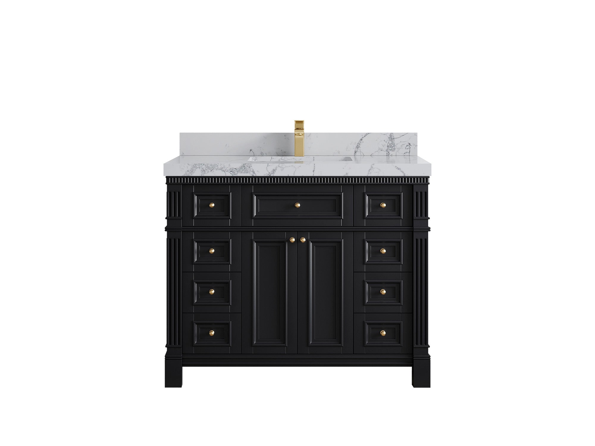 Paris 42 in. W x 22 in. D Single Sink Bathroom Vanity - Willow Bath and Vanity