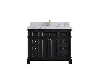Paris 42 in. W x 22 in. D Single Sink Bathroom Vanity - Willow Bath and Vanity