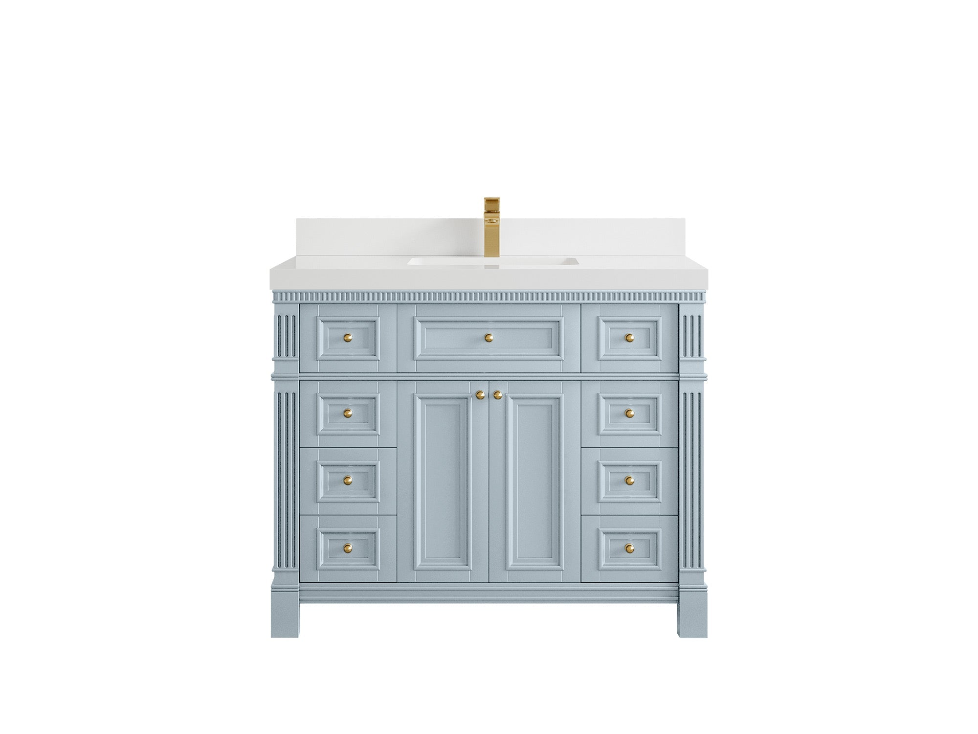 Paris 42 in. W x 22 in. D Single Sink Bathroom Vanity - Willow Bath and Vanity