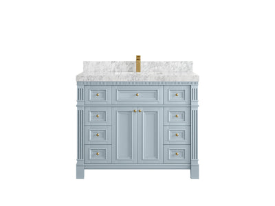 Paris 42 in. W x 22 in. D Single Sink Bathroom Vanity - Willow Bath and Vanity