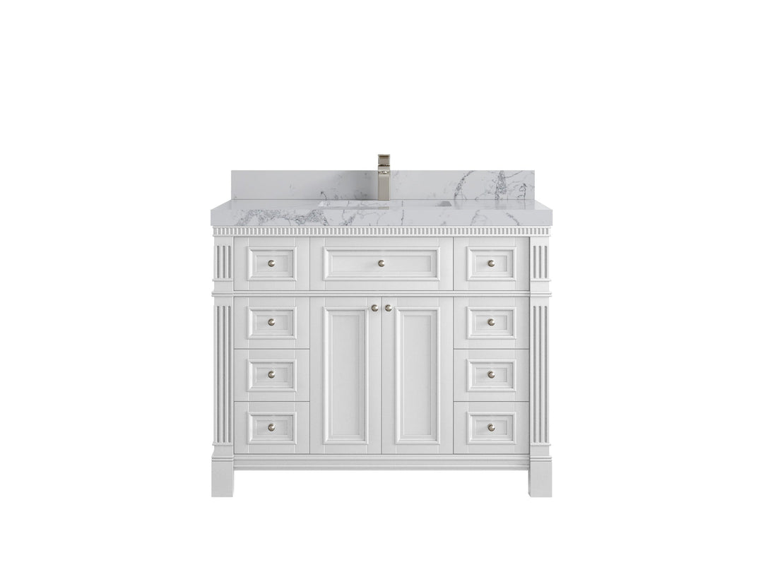 Paris 42 in. W x 22 in. D Single Sink Bathroom Vanity - Willow Bath and Vanity