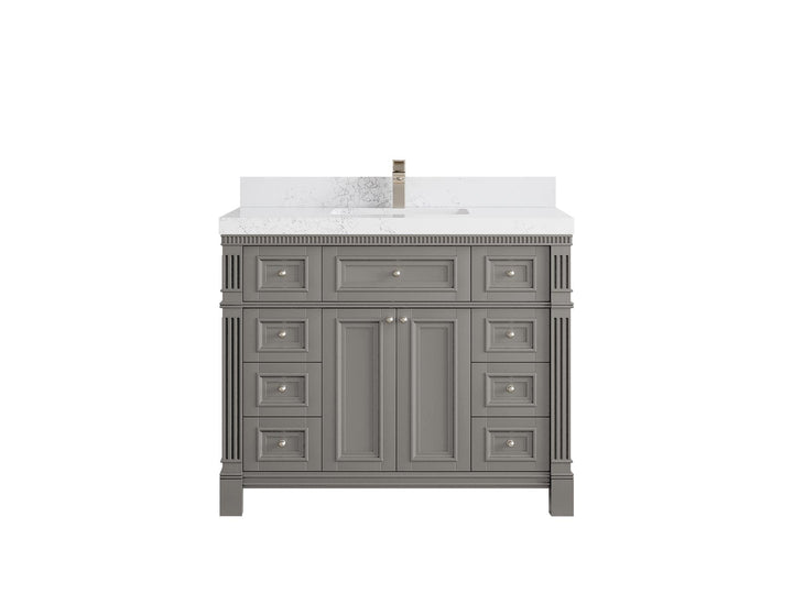 Paris 42 in. W x 22 in. D Single Sink Bathroom Vanity - photo 35