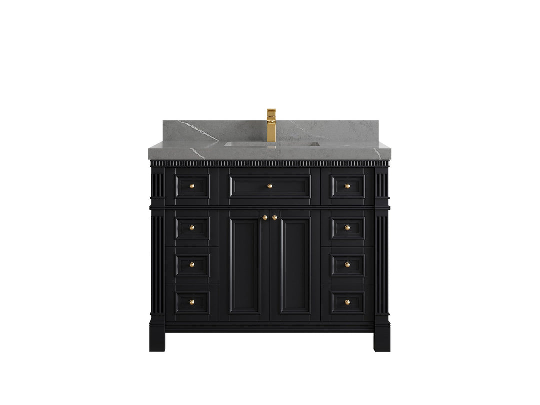 Paris 42 in. W x 22 in. D Single Sink Bathroom Vanity - Willow Bath and Vanity