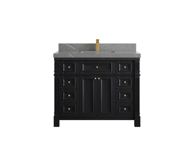 Paris 42 in. W x 22 in. D Single Sink Bathroom Vanity - Willow Bath and Vanity