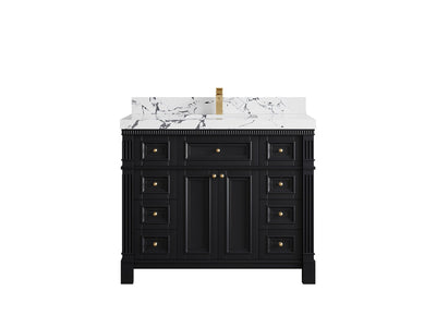 Paris 42 in. W x 22 in. D Single Sink Bathroom Vanity - Willow Bath and Vanity