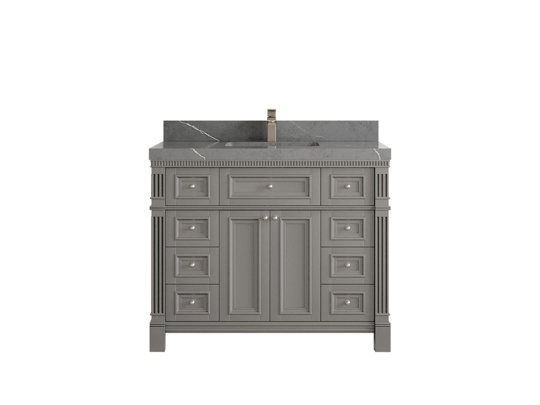 Paris 42 in. W x 22 in. D Single Sink Bathroom Vanity - Willow Bath and Vanity