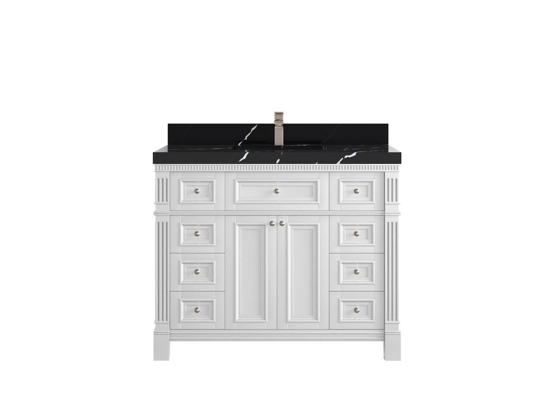 Paris 42 in. W x 22 in. D Single Sink Bathroom Vanity - Willow Bath and Vanity