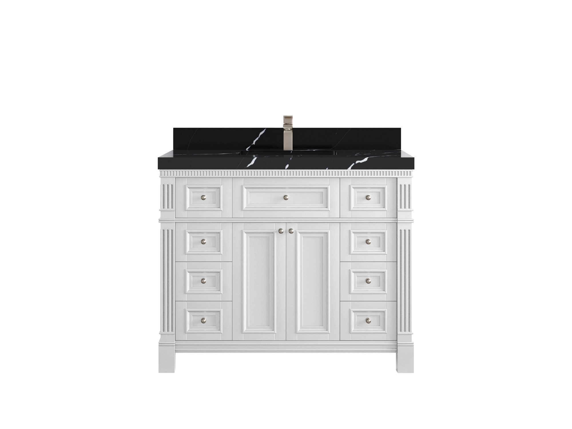 Paris 42 in. W x 22 in. D Single Sink Bathroom Vanity - Willow Bath and Vanity