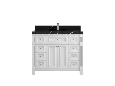 Paris 42 in. W x 22 in. D Single Sink Bathroom Vanity - Willow Bath and Vanity