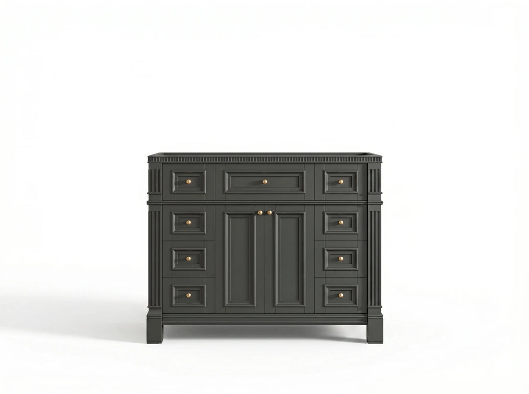 Paris 42 in. W x 22 in. D Single Sink Bathroom Vanity | 
              
                Black Top
                
                  
             - PRS_BLT_CA_BK_42 - photo №29