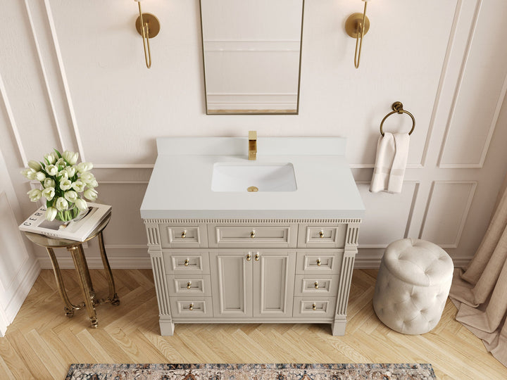 Paris 42 in. W x 22 in. D Single Sink Bathroom Vanity - photo 43