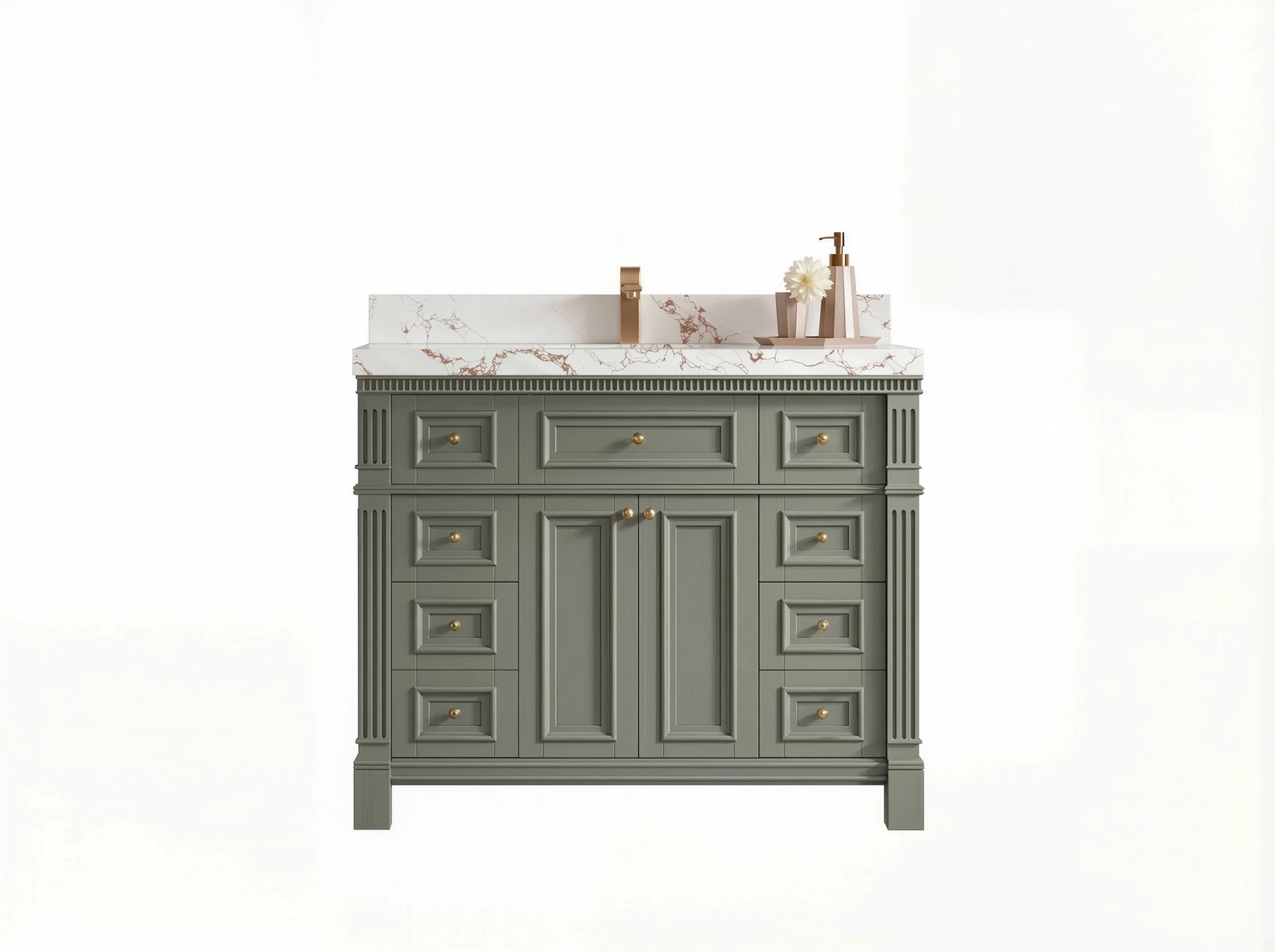 Paris 42 in. W x 22 in. D Single Sink Bathroom Vanity - Willow Bath and Vanity