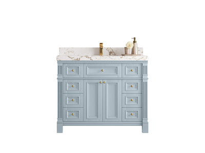 Paris 42 in. W x 22 in. D Single Sink Bathroom Vanity - Willow Bath and Vanity