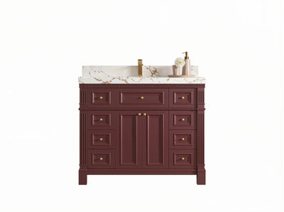 Paris 42 in. W x 22 in. D Single Sink Bathroom Vanity - Willow Bath and Vanity
